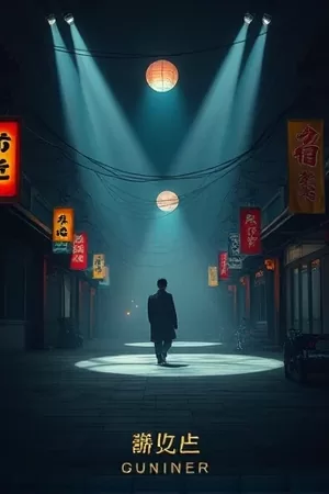 《旧唱片行》海报,塞满黑胶唱片的木质货架