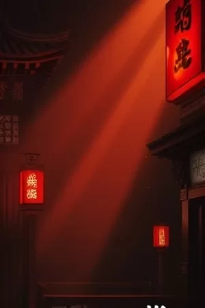 《街头声音采样》海报,录音师举着麦克风对准巷口